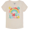 Lucky Brand Girl’s Short Sleeve Graphic T-Shirt, Tagless Cotton Tee with Fun Designs(Tofu Good Times)