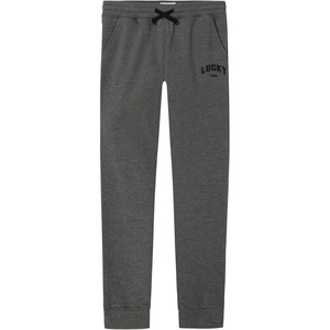 Lucky Brand Boys’ Pull-on Fleece Jogger Sweatpant, Drawstring Closure(Vintage Dark Grey Heather)