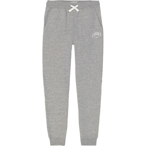 Lucky Brand Boys’ Pull-on Fleece Jogger Sweatpant, Drawstring Closure(Vintage Grey Heather)