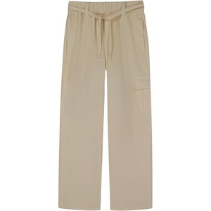 Lucky Brand Girls’ Pull-on Mid-Rise Easy Relaxed Wide Leg Jean, Elastic Waistband & Drawstring(Cargo Seedpearl)
