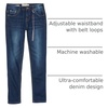 Lucky Brand Girls’ 5-Pocket Stretch Skinny Fit Denim Jean, Zipper Fly & Button Closure, Barrier, 14