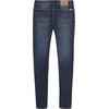 Lucky Brand Girls’ 5-Pocket Stretch Skinny Fit Denim Jean, Zipper Fly & Button Closure, Barrier, 14