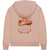 Lucky Brand Girls’ Long Sleeve Fleece Full Zip Hoodie With Ribbed Cuffs & Waist(Peach Whip Wild West)