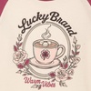 Lucky Brand Girls’ Long Sleeve Graphic T-Shirt, Tagless Cotton Tee with Fun Designs(Warm Vibes)