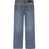 Lucky Brand Girls’ Mid Rise Flare Stretch Denim Jean, Zipper Fly & Button Closure(Eyelet Christi Wash)
