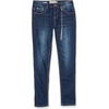 Lucky Brand Girls’ 5-Pocket Stretch Skinny Fit Denim Jean, Zipper Fly & Button Closure, Barrier, 14