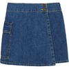 Lucky Brand Girls Mid-Rise Denim Skort, Casual and Comfortable(Ada Wash)