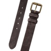 Lucky Brand Men’s Jeans Leather Belt| Classic| Casual| Dress| Everyday| American Heritage| Genuine Leather| Metal Buckle(Suede – Brown)