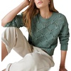 Lucky Brand Women’s Lucky Brand Women’s Open Stitch Pullover Sweater(Laurel Wreath)