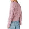 Lucky Brand Women’s Lucky Brand Women’s Open Stitch Pullover Sweater(Lilas)
