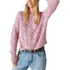Lucky Brand Women’s Lucky Brand Women’s Open Stitch Pullover Sweater(Lilas)