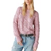 Lucky Brand Women’s Lucky Brand Women’s Open Stitch Pullover Sweater(Lilas)