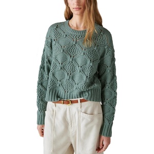 Lucky Brand Women’s Lucky Brand Women’s Open Stitch Pullover Sweater(Laurel Wreath)