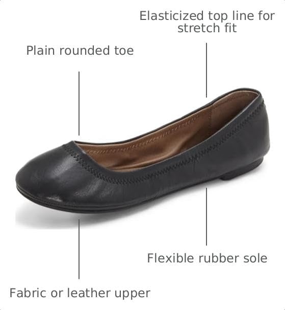 image:imageLucky Brand Womens Emmie Ballet Flat Comfortable SlipOn ShoesBlack
