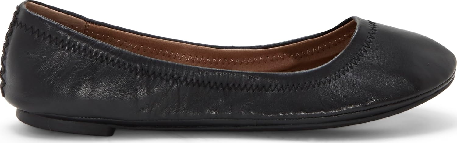 image:imageLucky Brand Womens Emmie Ballet Flat Comfortable SlipOn ShoesBlack Leather