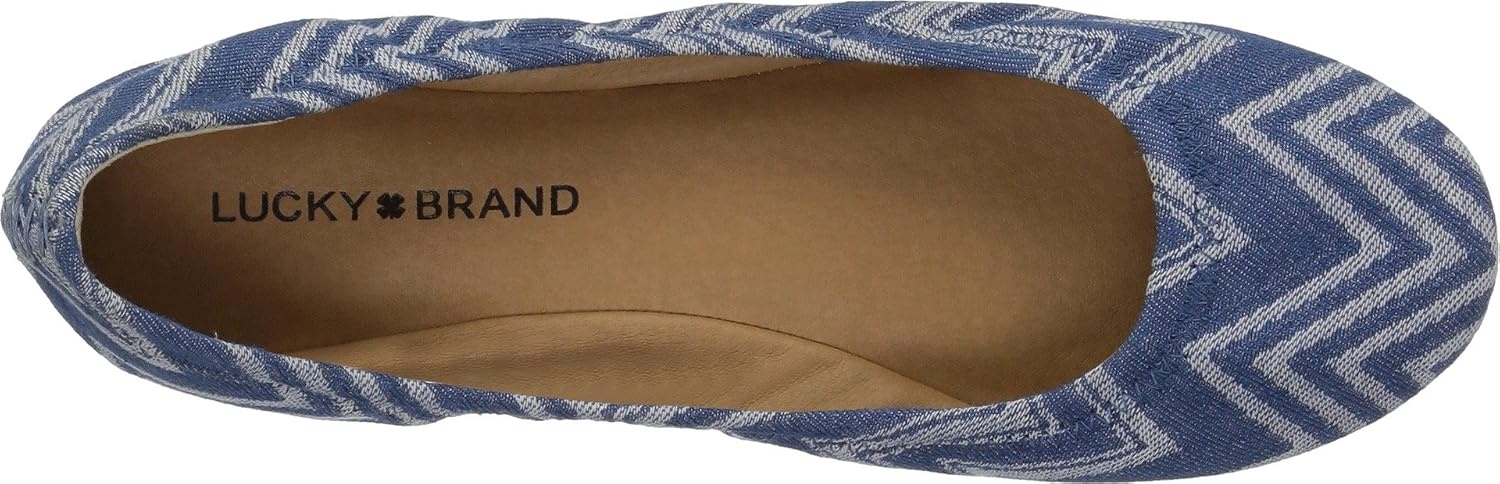 image:imageLucky Brand Womens Emmie Ballet Flat Comfortable SlipOn ShoesMoonlight Denim