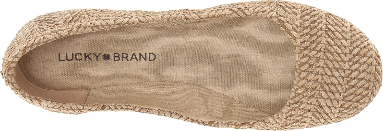 image:imageLucky Brand Womens Emmie Ballet Flat Comfortable SlipOn ShoesNatural Zar