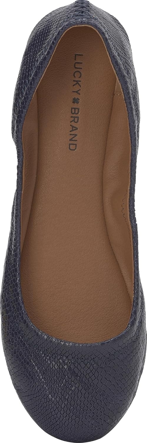 image:imageLucky Brand Womens Emmie Ballet Flat Comfortable SlipOn ShoesNavy Blazer