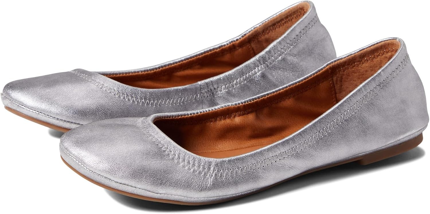 image:imageLucky Brand Womens Emmie Ballet Flat Comfortable SlipOn ShoesPewter 1