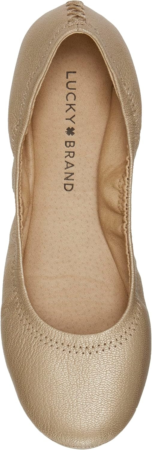 image:imageLucky Brand Womens Emmie Ballet Flat Comfortable SlipOn ShoesPlatinum