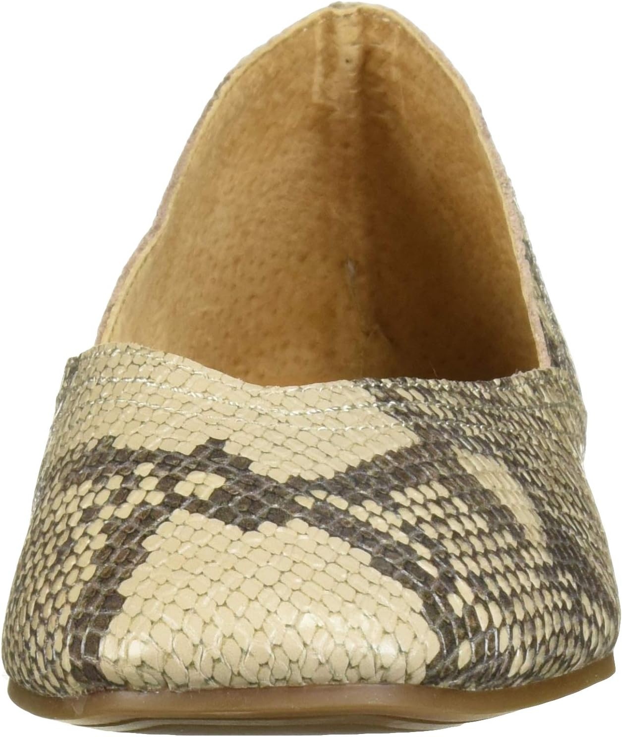 image:imageLucky Brand Womens Womens Alba Ballet Square Toe FlatsChinchilla