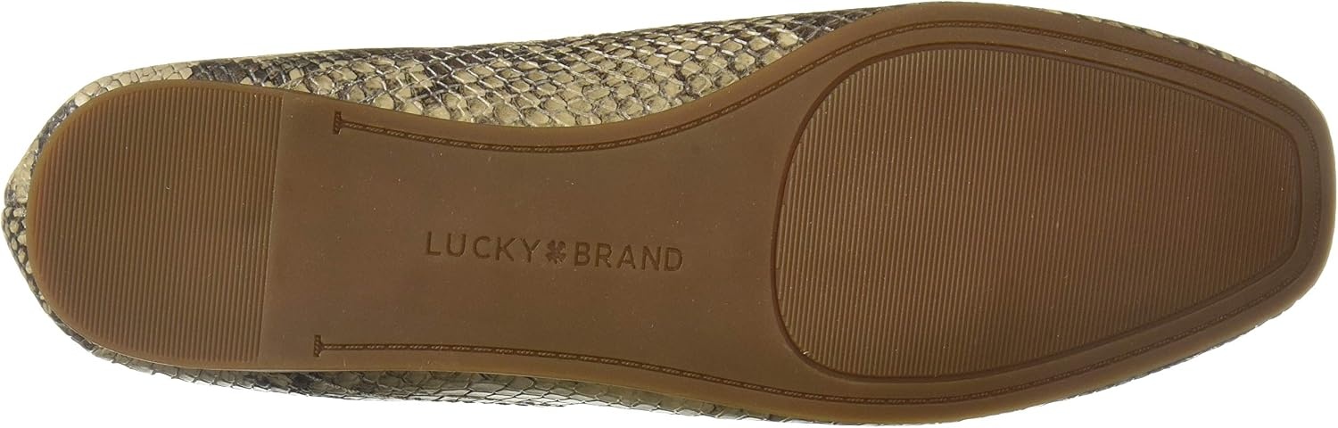 image:imageLucky Brand Womens Womens Alba Ballet Square Toe FlatsChinchilla