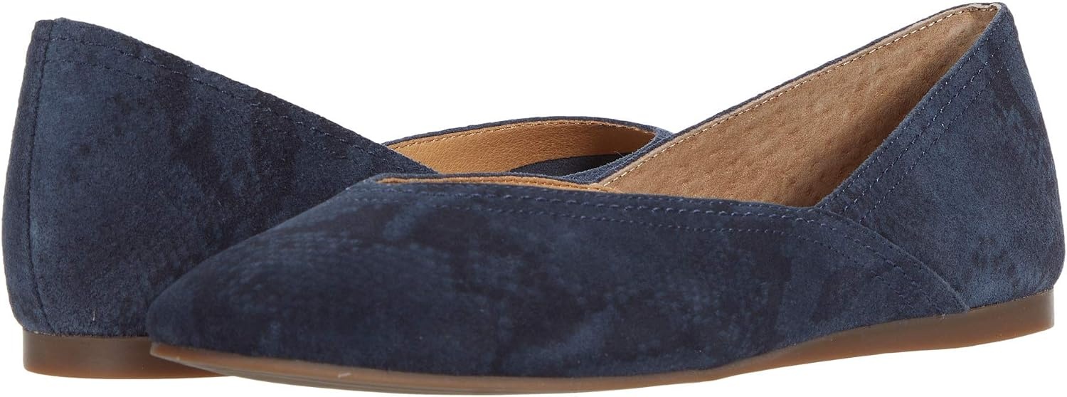 image:imageLucky Brand Womens Womens Alba Ballet Square Toe FlatsDark Denim Jasper
