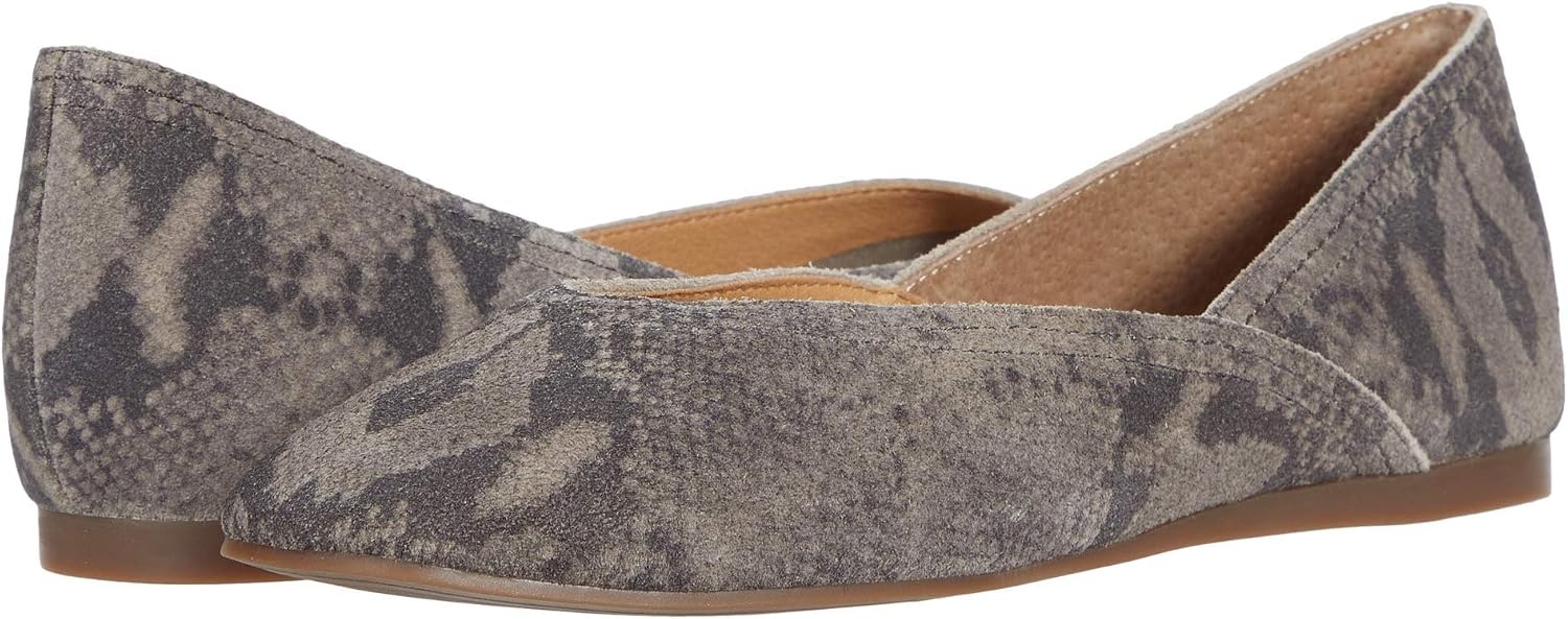 image:imageLucky Brand Womens Womens Alba Ballet Square Toe FlatsDriftwood