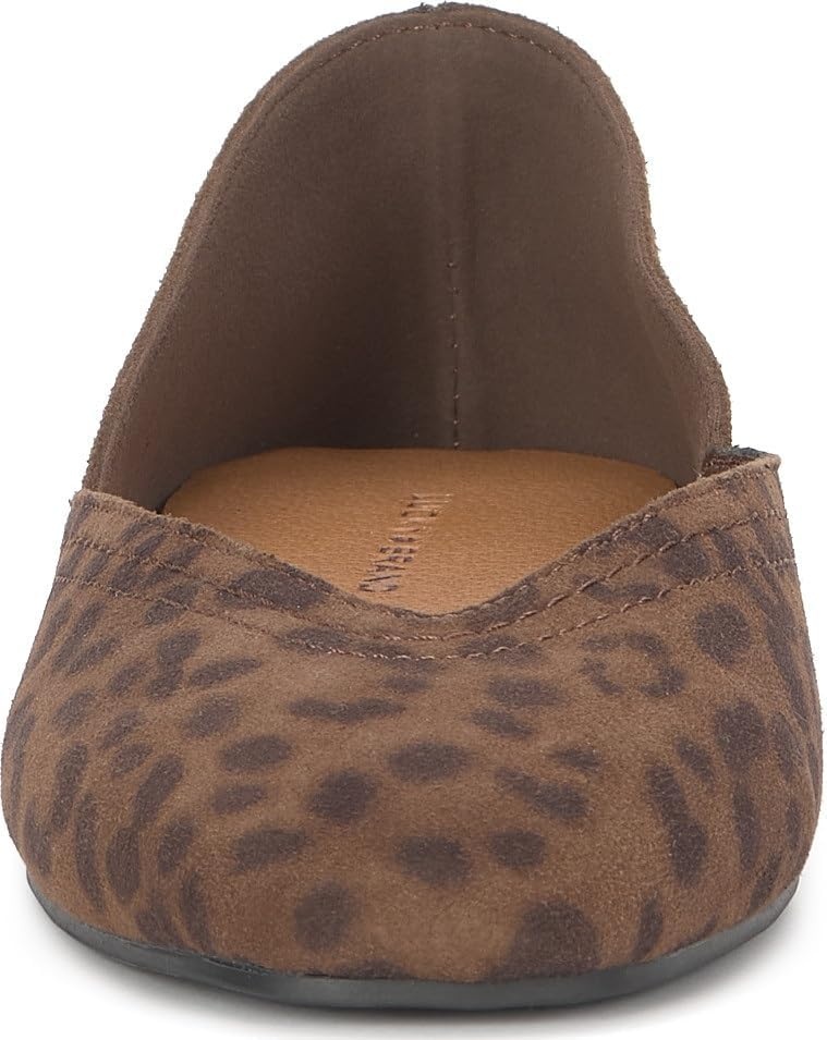 image:imageLucky Brand Womens Womens Alba Ballet Square Toe FlatsMahogany
