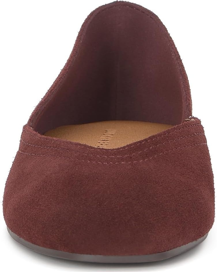 image:imageLucky Brand Womens Womens Alba Ballet Square Toe FlatsRich Mahogany