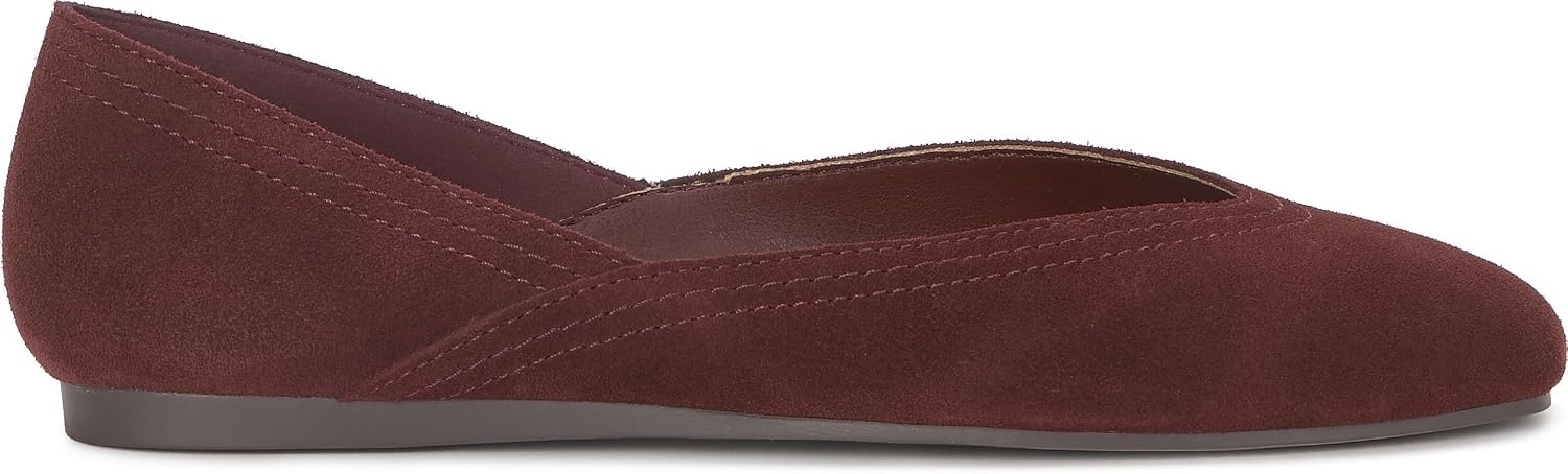 image:imageLucky Brand Womens Womens Alba Ballet Square Toe FlatsRich Mahogany