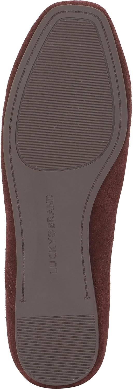 image:imageLucky Brand Womens Womens Alba Ballet Square Toe FlatsRich Mahogany