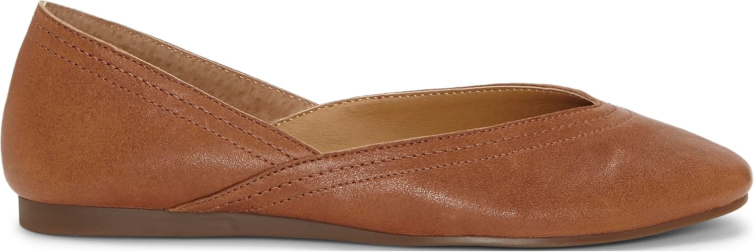 image:imageLucky Brand Womens Womens Alba Ballet Square Toe FlatsUmber