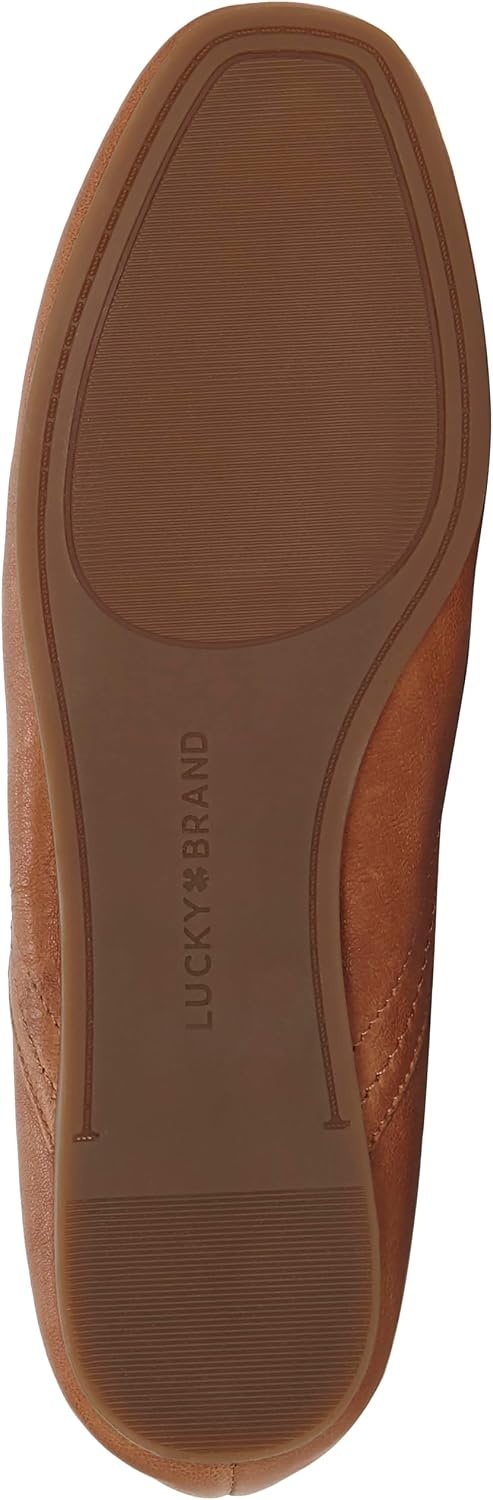 image:imageLucky Brand Womens Womens Alba Ballet Square Toe FlatsUmber