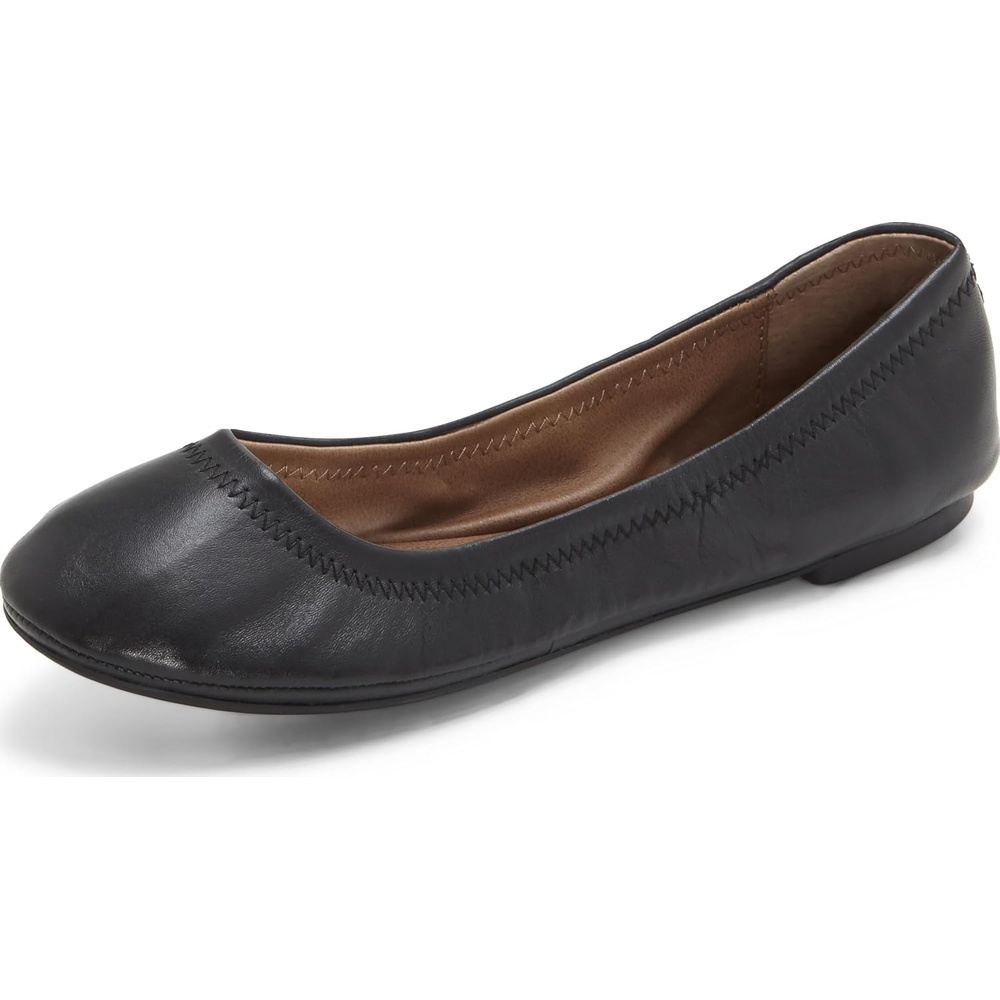 image:imageLucky Brand Womens Emmie Ballet Flat Comfortable SlipOn ShoesBlack Dark
