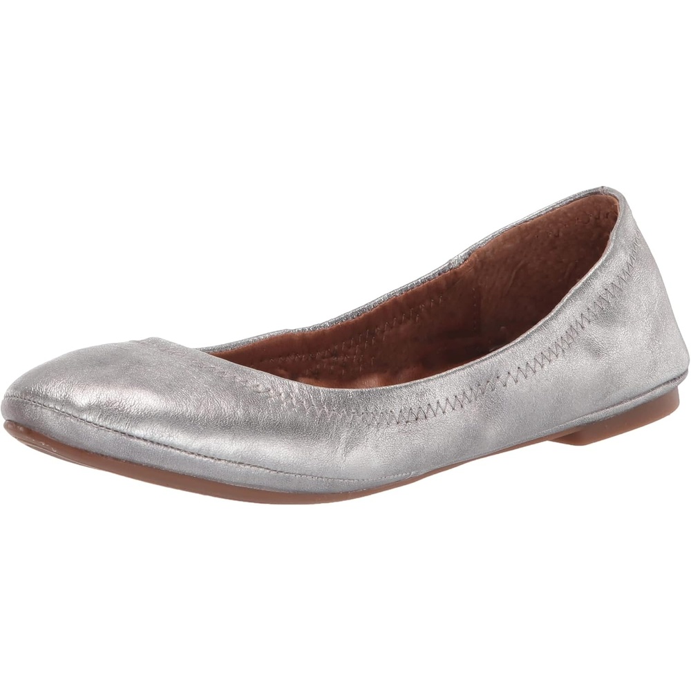 image:imageLucky Brand Womens Emmie Ballet Flat Comfortable SlipOn ShoesPewter 1
