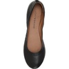 Lucky Brand Women’s Emmie Ballet Flat, Comfortable Slip-On Shoes(Black/Leather)