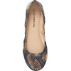 Lucky Brand Women’s Emmie Ballet Flat, Comfortable Slip-On Shoes(Blue Multi)