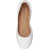 Lucky Brand Women’s Emmie Ballet Flat, Comfortable Slip-On Shoes(Bright White)