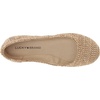 Lucky Brand Women’s Emmie Ballet Flat, Comfortable Slip-On Shoes(Natural Zar)