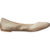 Lucky Brand Women’s Emmie Ballet Flat, Comfortable Slip-On Shoes(Platinum Silver)