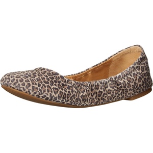 Lucky Brand Women’s Emmie Ballet Flat, Comfortable Slip-On Shoes(Brindle Persian Leopard)