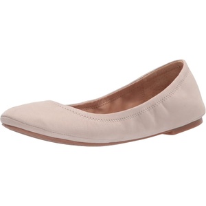 Lucky Brand Women’s Emmie Ballet Flat, Comfortable Slip-On Shoes(Silver Cloud)