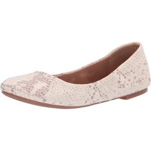 Lucky Brand Women’s Emmie Ballet Flat, Comfortable Slip-On Shoes(Stucco)