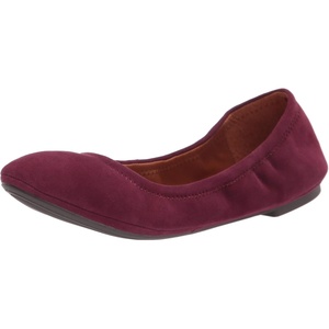 Lucky Brand Women’s Emmie Ballet Flat, Comfortable Slip-On Shoes(Windsor Wine)