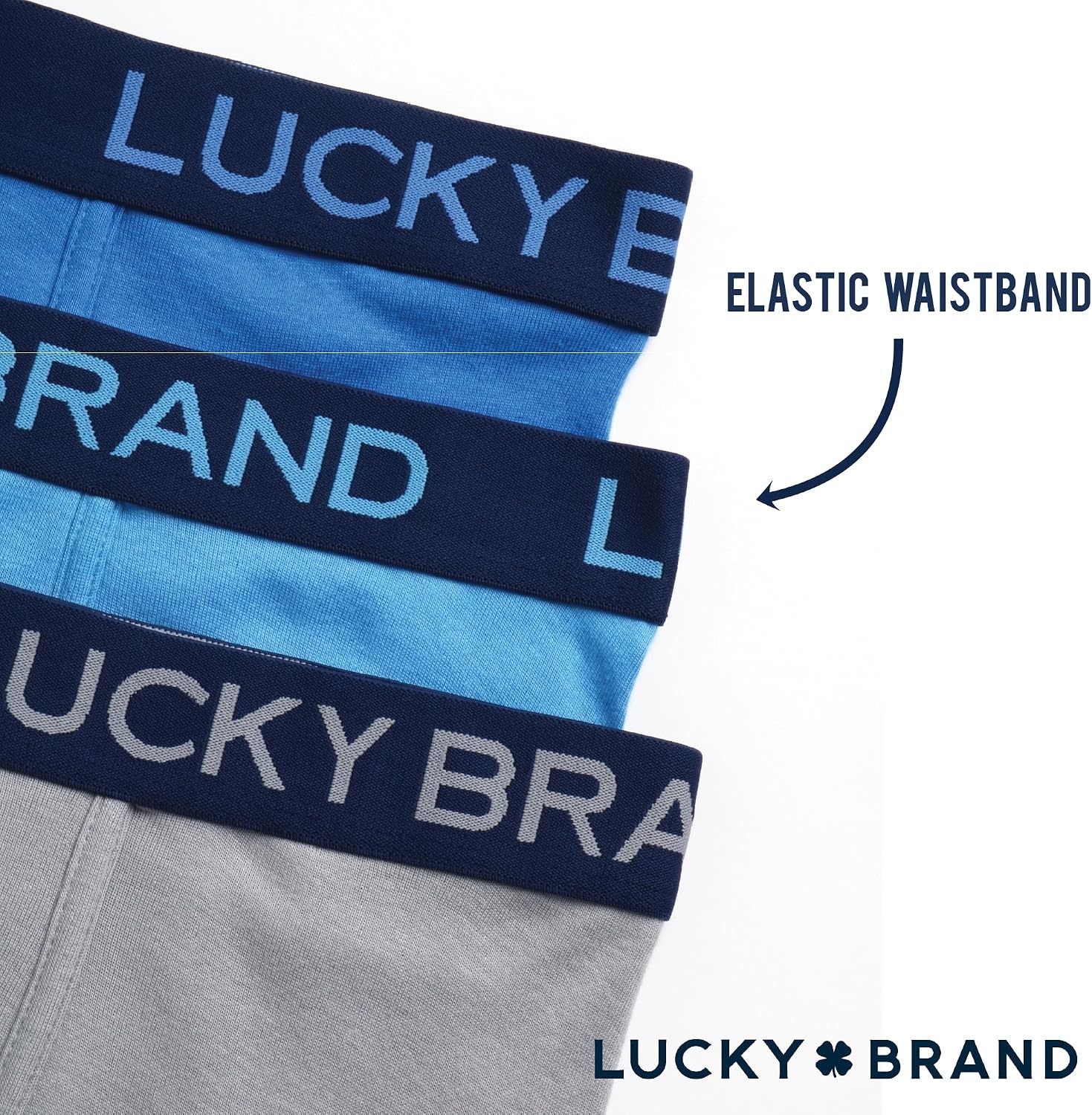 image:imageLucky Brand Mens Boxer Briefs 3 Pack Cotton Underwear For Men 5 InseamAlloySuper SonicAzure Blue