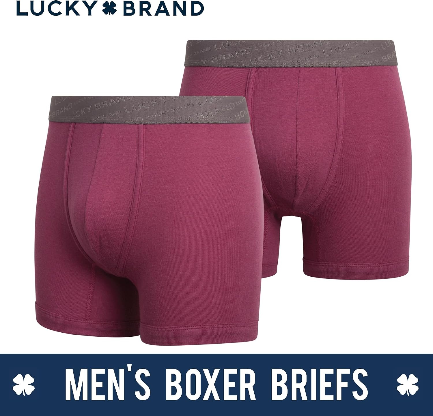 image:imageLucky Brand Mens Boxer Briefs 3 Pack Cotton Underwear For Men 5 InseamEclipsePurpleLight Blue