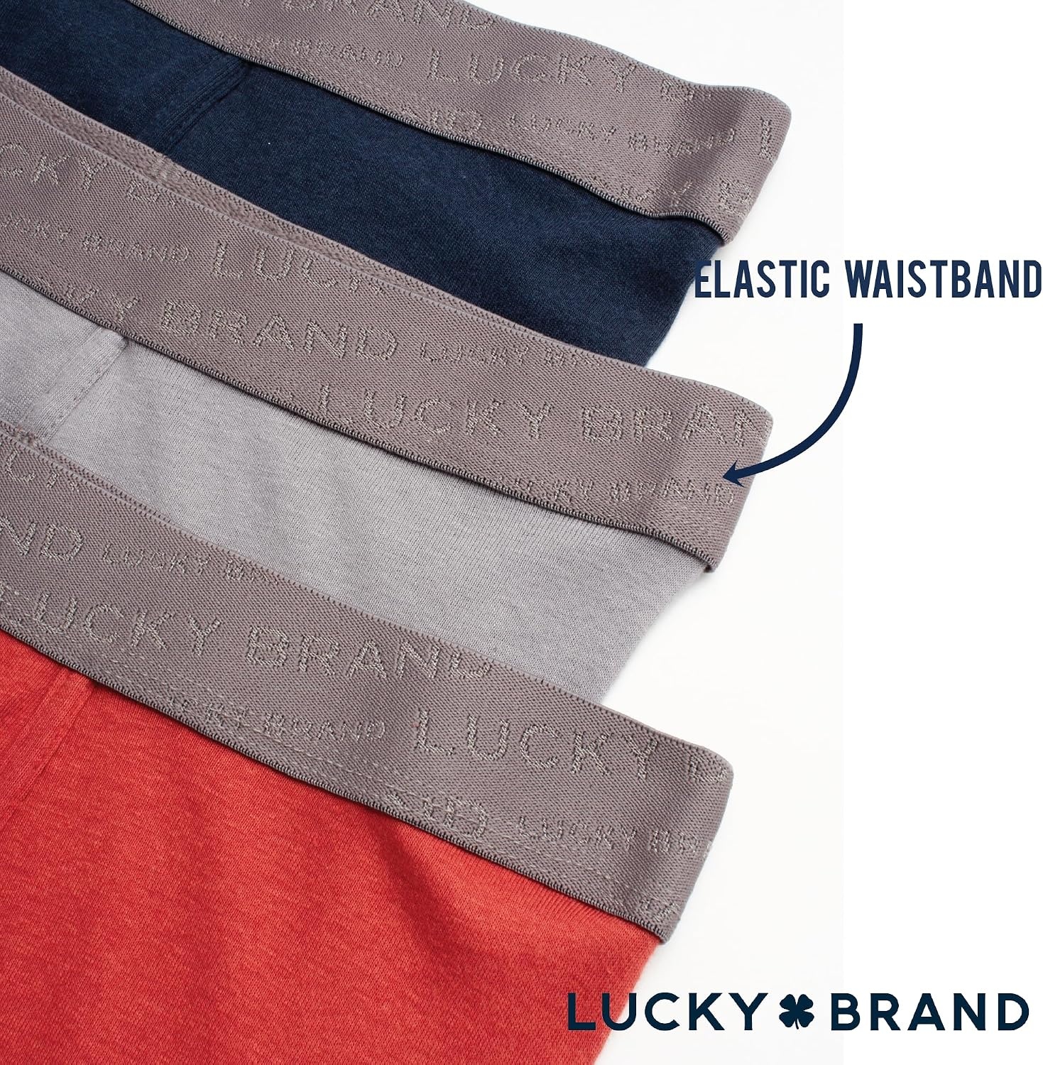 image:imageLucky Brand Mens Boxer Briefs 3 Pack Cotton Underwear For Men 5 InseamEclipseRedSilver