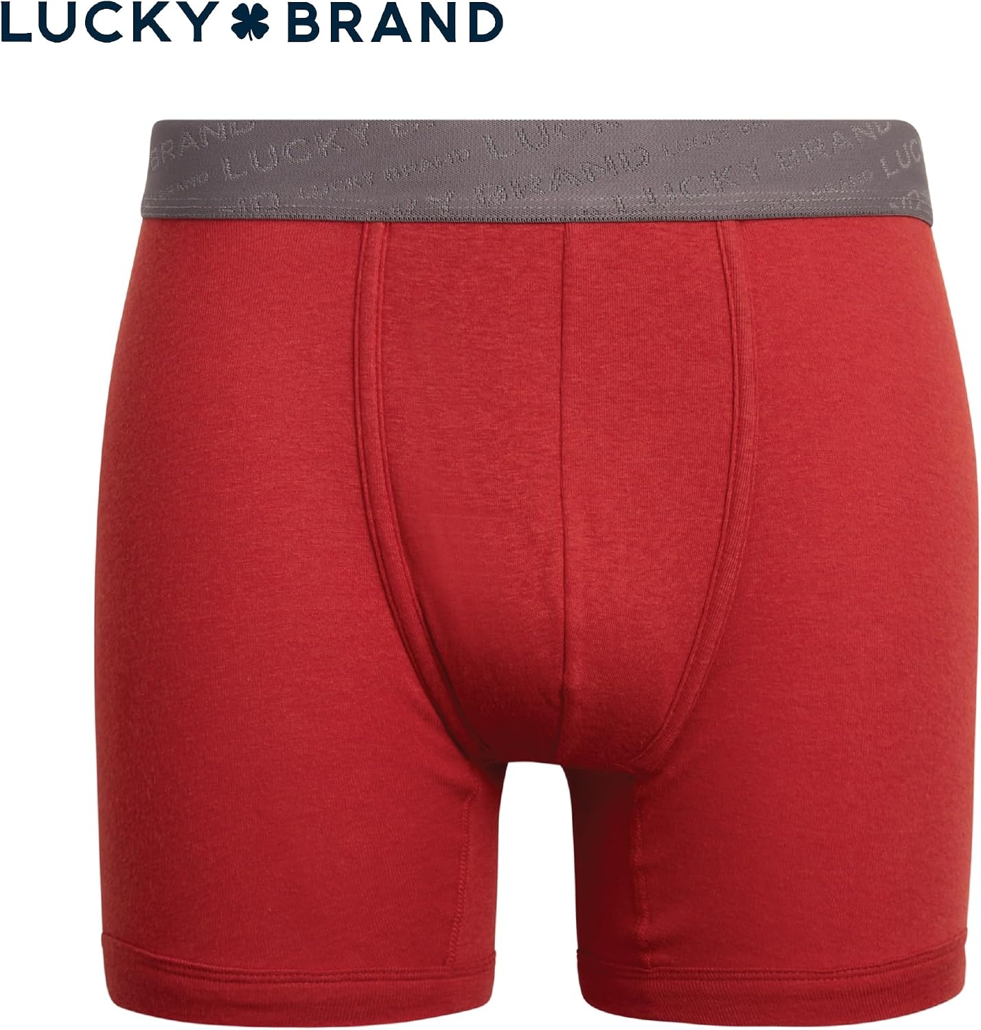 image:imageLucky Brand Mens Boxer Briefs 3 Pack Cotton Underwear For Men 5 InseamEclipseRedSilver
