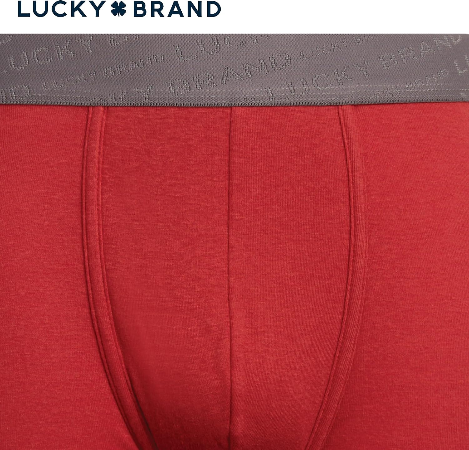 image:imageLucky Brand Mens Boxer Briefs 3 Pack Cotton Underwear For Men 5 InseamEclipseRedSilver